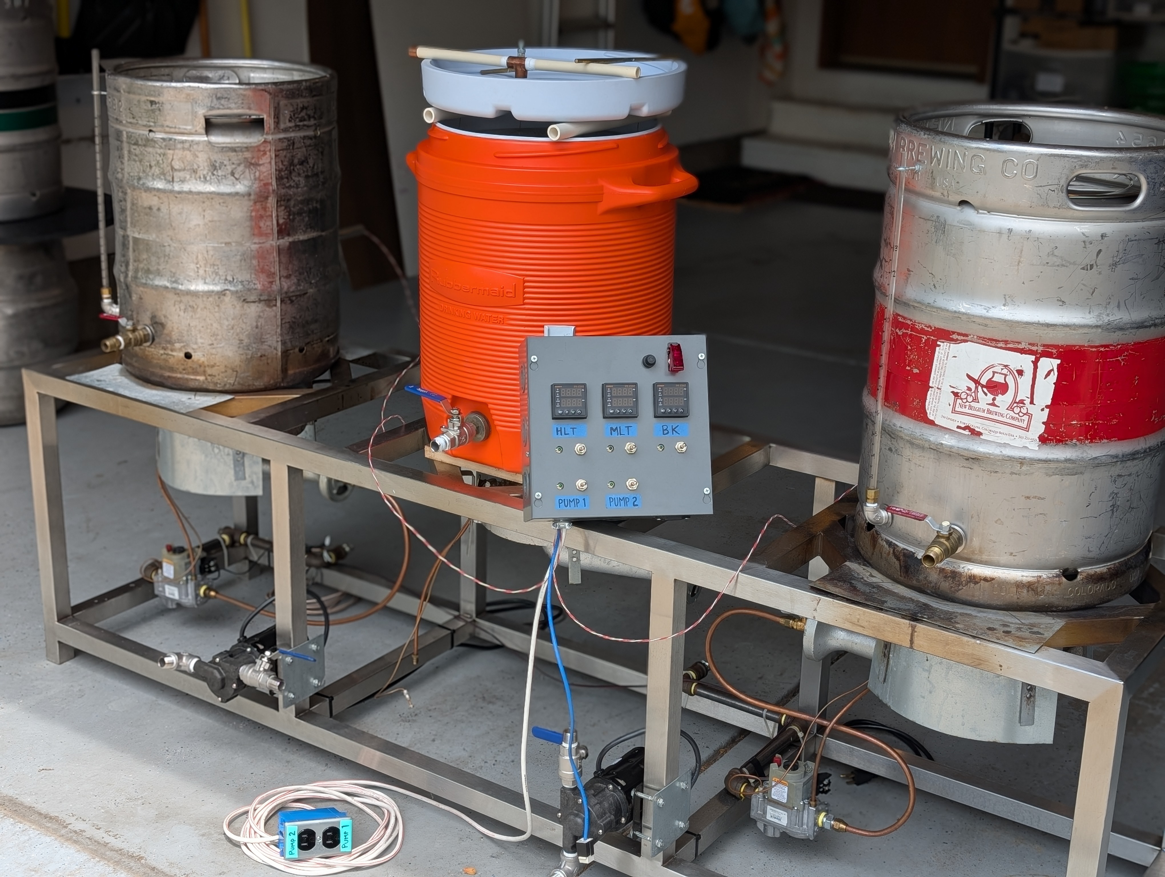 Beautiful stainless 1/2 BBL brew system